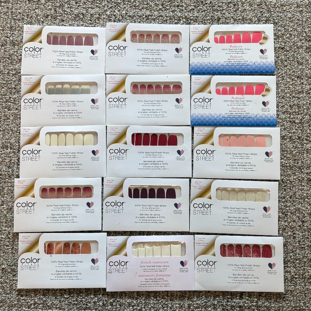 Bundle of 15 Sealed Color Street Nail Polish Sheets